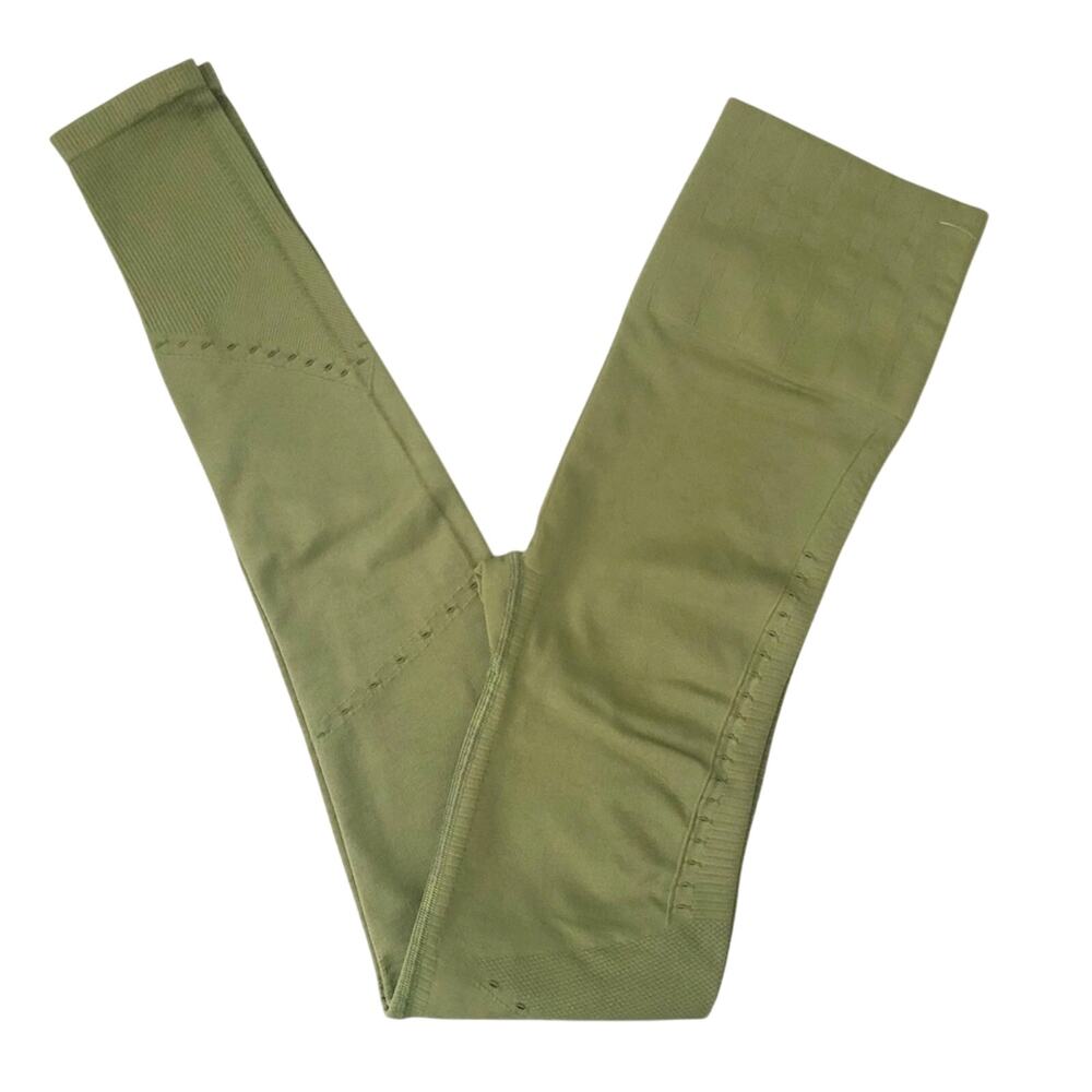 Anthropologie Moss Green Allegro Seamless Leggings NEW